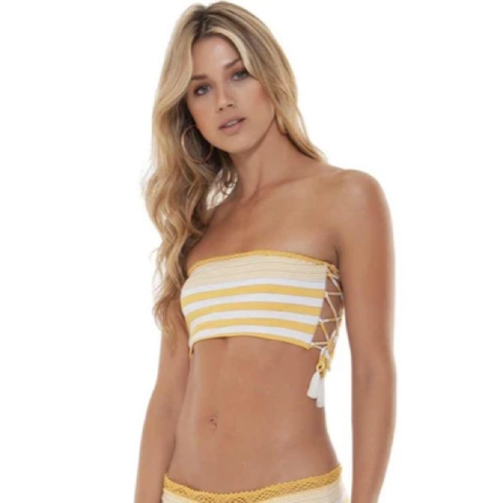 AGUA BENDITA SUNNY SPRING GEORGINA BIKINI TOP  M